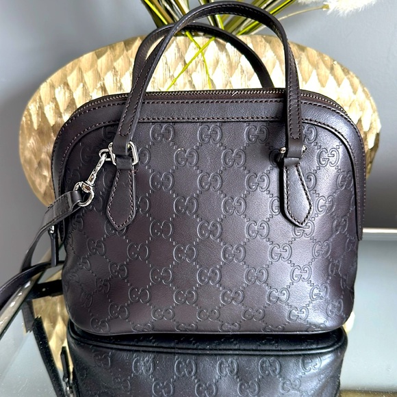 COPY - Original leather Gucci Guccissima dome bag - Picture 1 of 5